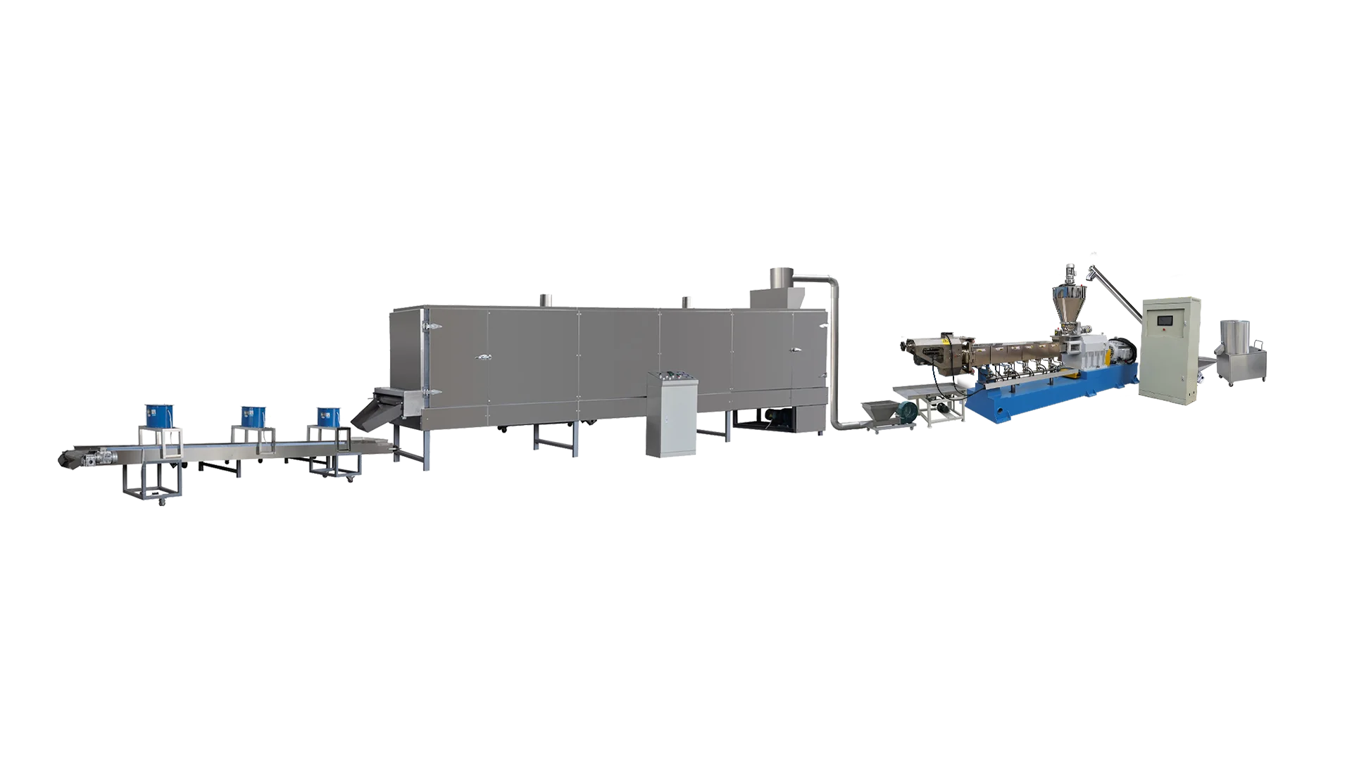 soya chunks / corn snacks making