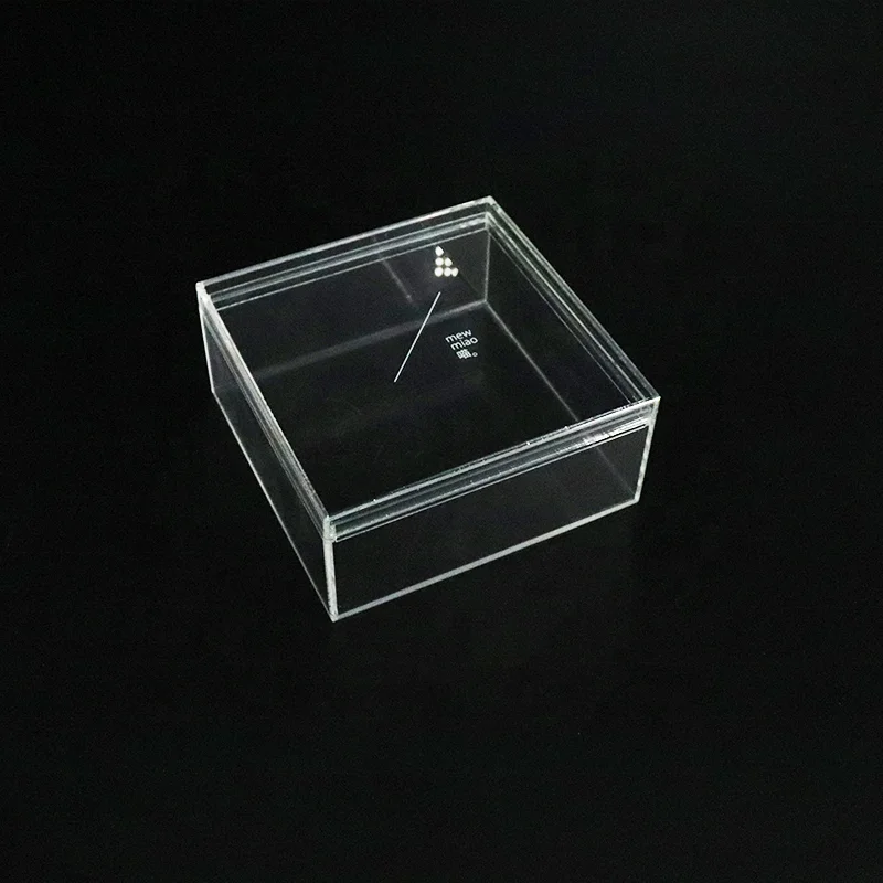 Custom Display Gift Box Acrylic Display Glass Box Cosmetics