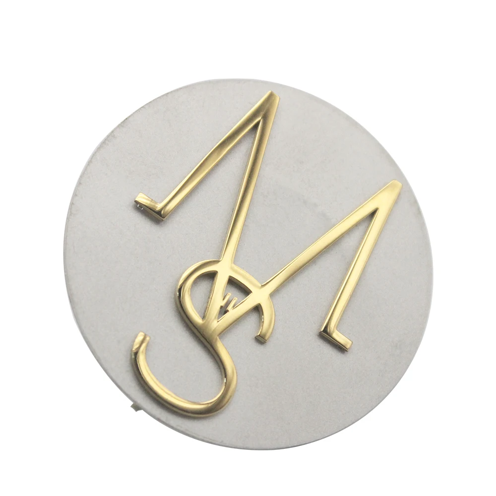 Professional Custom Made Top Quality Stainless Steel Brand Logo Letters Antioxidant Mirror Finish Metal Letters for Bags
