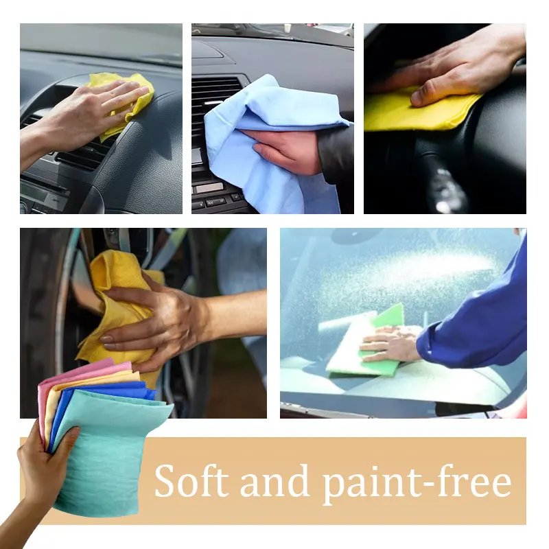 Bucket thickened suede absorbent towel Hair drying towel Absorbent car wash towel multi-functional cleaning cloth