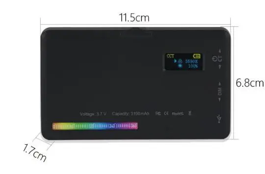 RGB fill light portable pocket handheld led lighting micro SLR mobile phone vlog shooting photo photography light