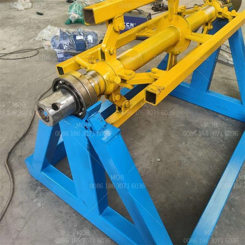 Unwind Shaft Metal Steel Coil Single Mandrel Uncoiler Manual Decoiler For Punch Press
