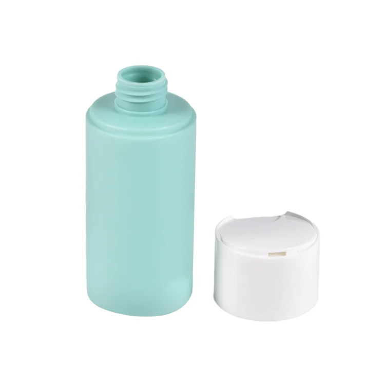 Best Price 100ml 150ml 200ml 250ml HDPE Flat Shoulder Lotion Shampoo Bottle With Disc Top Cap/Press cap