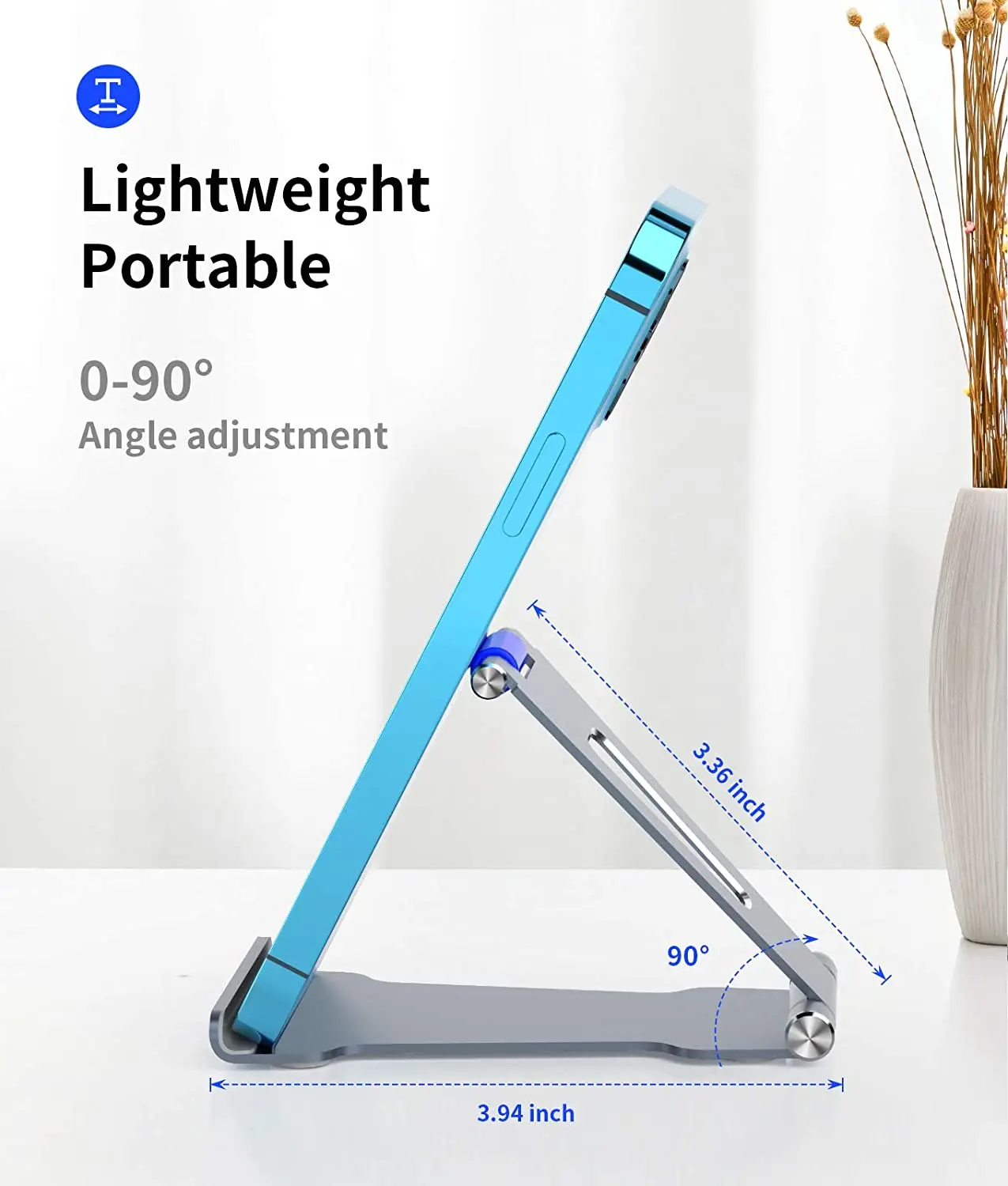 Folding desktop reading phone stand,adjustable desktop computer stand