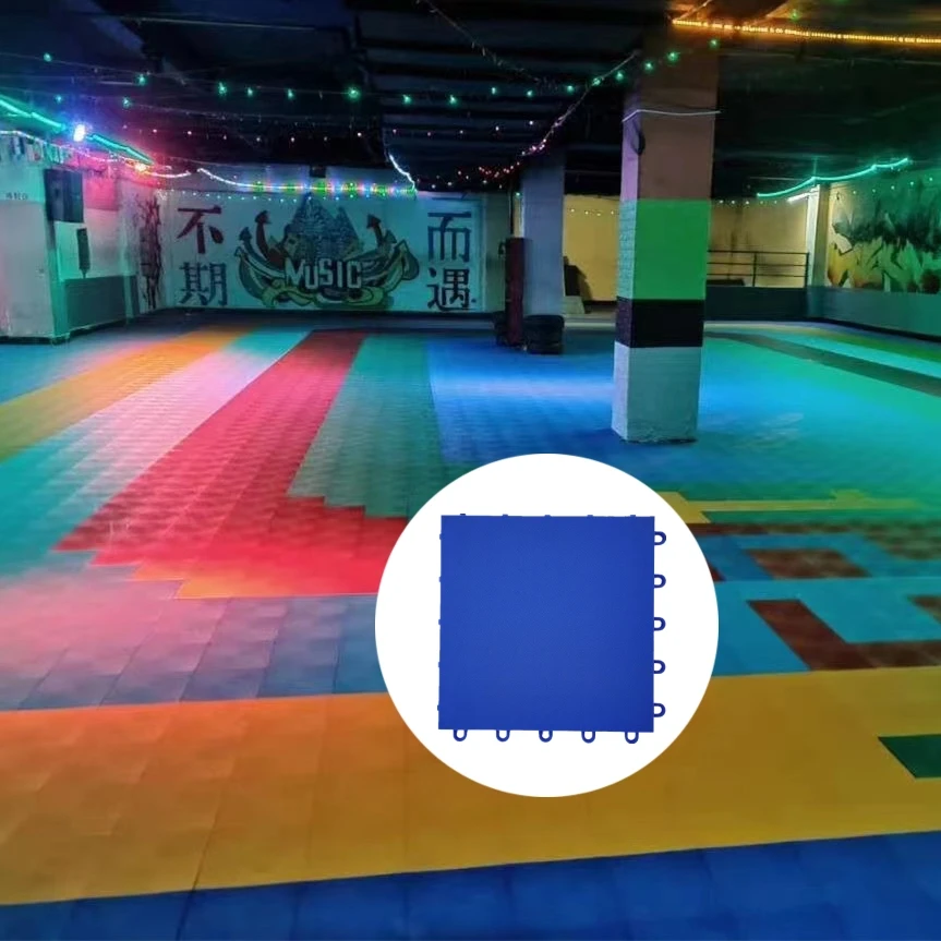 Inline hockey flooring roller skating flooring interlocking PP ice skating rink