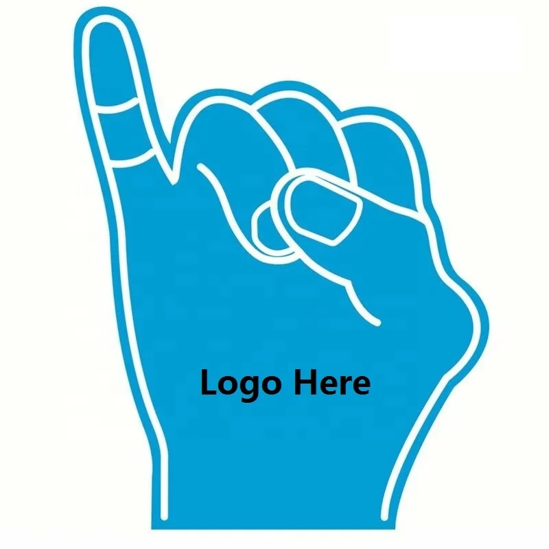 custom design promotional hand mitt cheering  finger eva foam hand