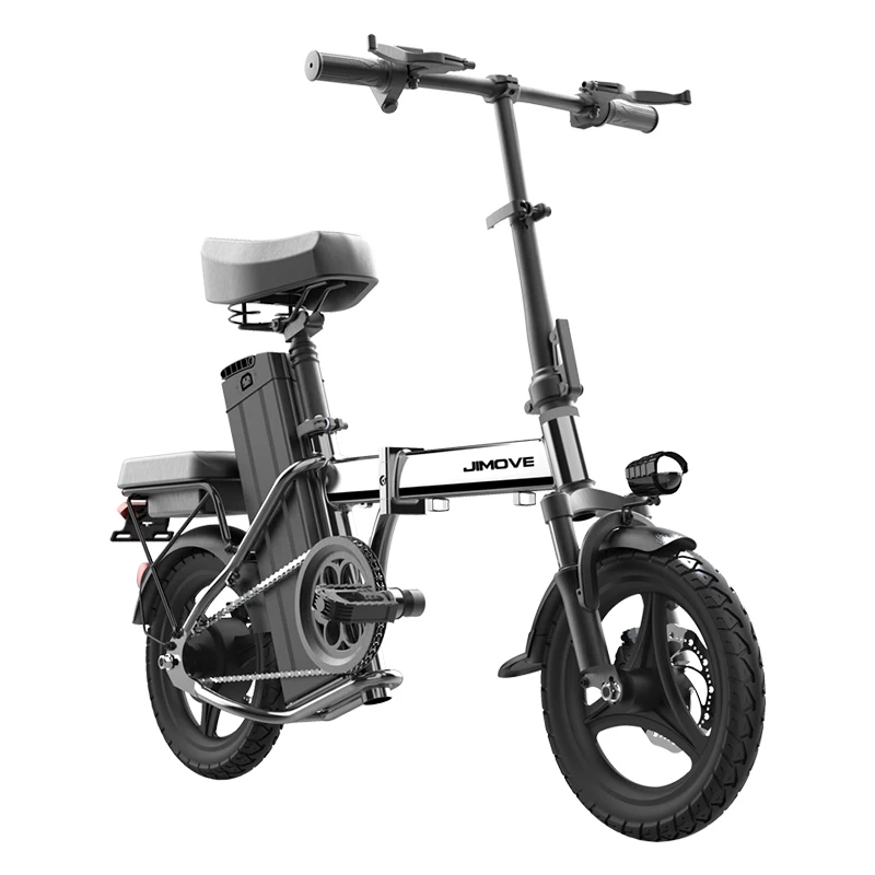 
JI-MOVE 14inch 48V 08ah battery 350w power folding electric bicycle ebike 