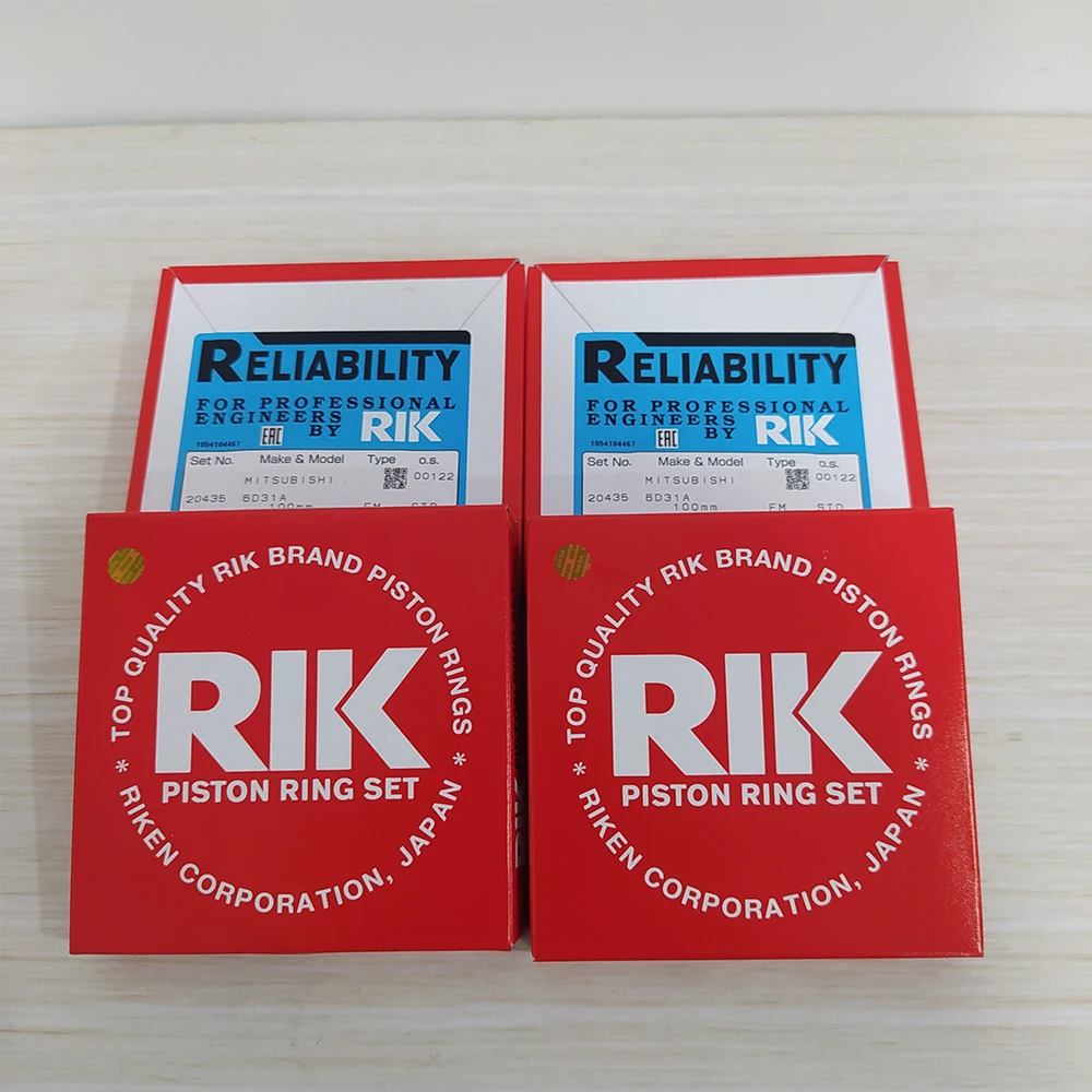 Japan RIK Manufacturer Hot sale Wear-resisting Diesel Engine 6D31 4D31 Piston Ring for Mitsubishi Excavator Rebuilt Kit