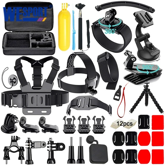 Комплект аксессуаров для экшн-камеры GoPro 10 9 8 7 6 5 Insta 360 AKASO 50 в 1