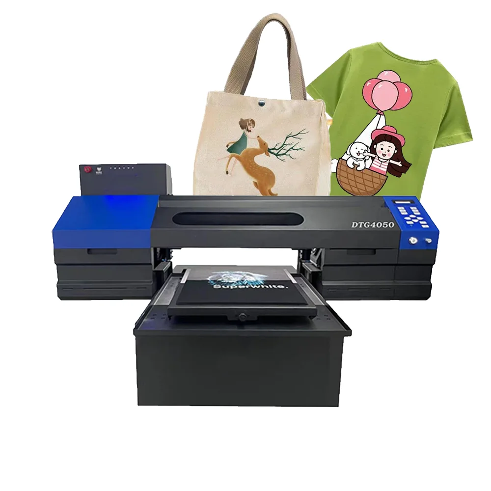 Fine workmanship customized logo 4050 dtg printer for direct printing on clothing tshirts and textiles
