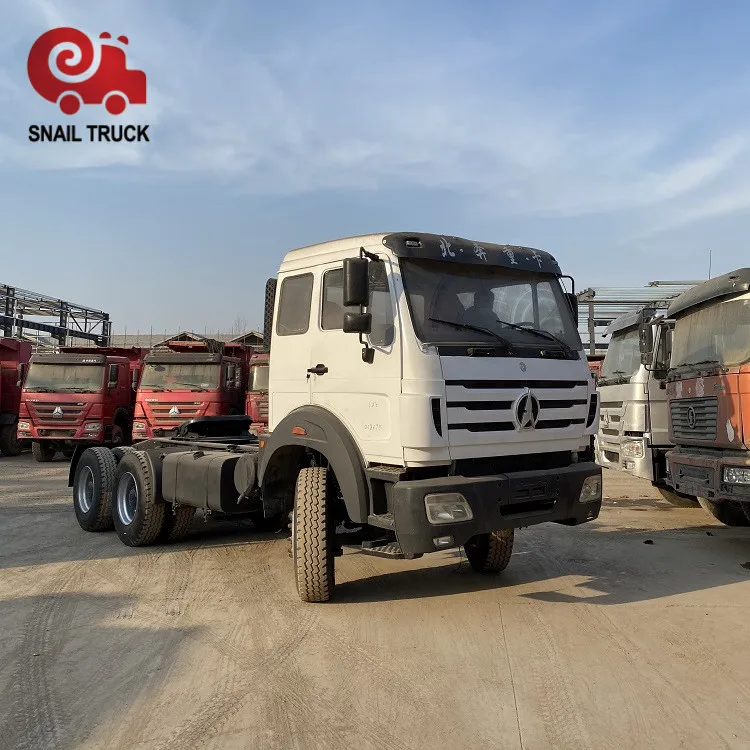 BEIBEN 6x4 used 10 wheelers prime mover engine new tires tractor truck