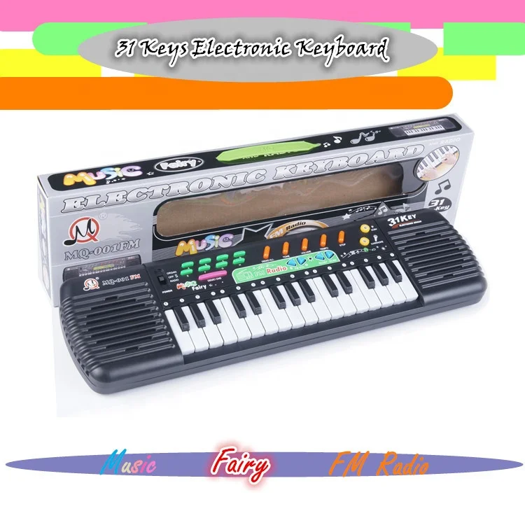 
Cheap Price Children 31 Keys Plastic Toys Piano With Microphone and Radio 