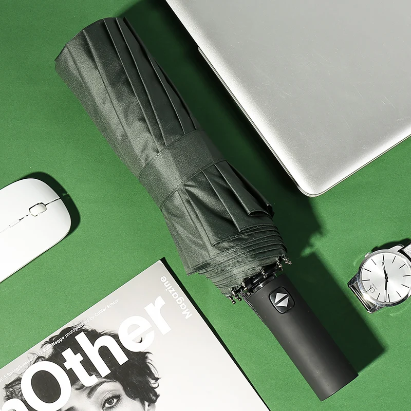 New High-end Listing Shelterwood Printed Capsule Personalized Umbrellas Folding