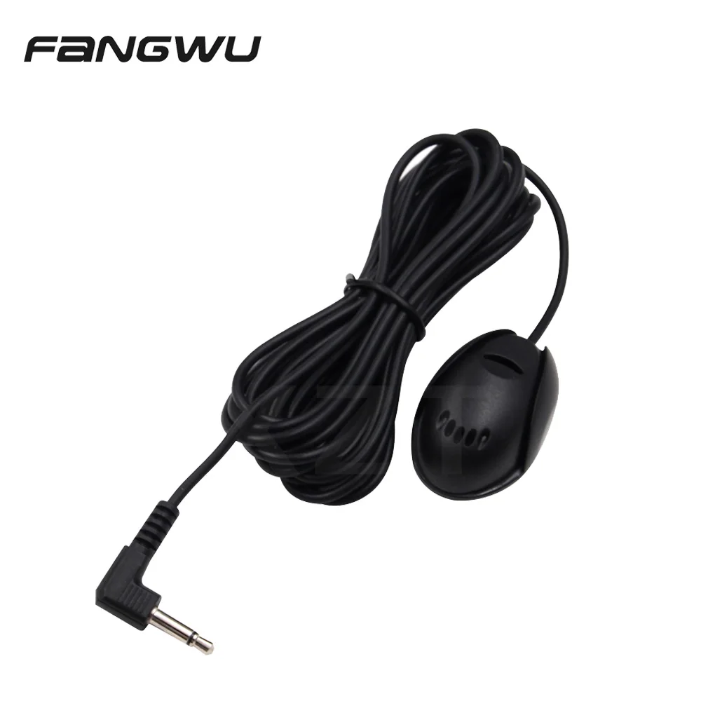 Mini 3.5mm Wired Paste Type External Microphone Car Audio Mic For DVD Radio Stereo Speaker