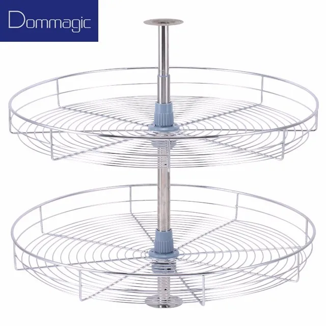 360 circle Magic corner lazy susans revolving kitchen corner cabinet basket