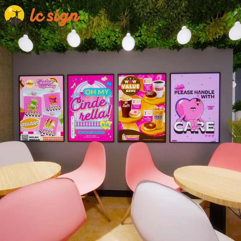 Outdoor Waterproof Aluminum Backlit Advertising Light Box Poster LED Light Box for Shopping Mall