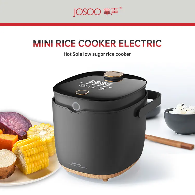 JOSOO Small Low Carbo Desugar Rice Cooker With Baking All in 1 Non-Stick 2L Manual Electric Fast