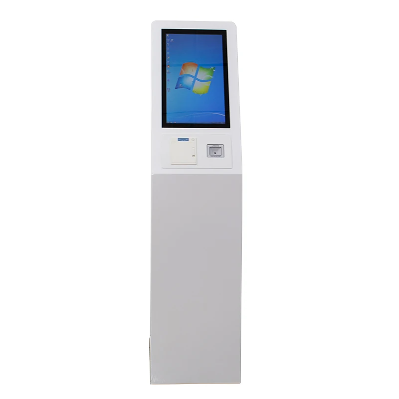 Windows 21.5 inch Self Payment Advertising Display Terminal Stand  thermal printing Touch screen Interactive Information Kiosk