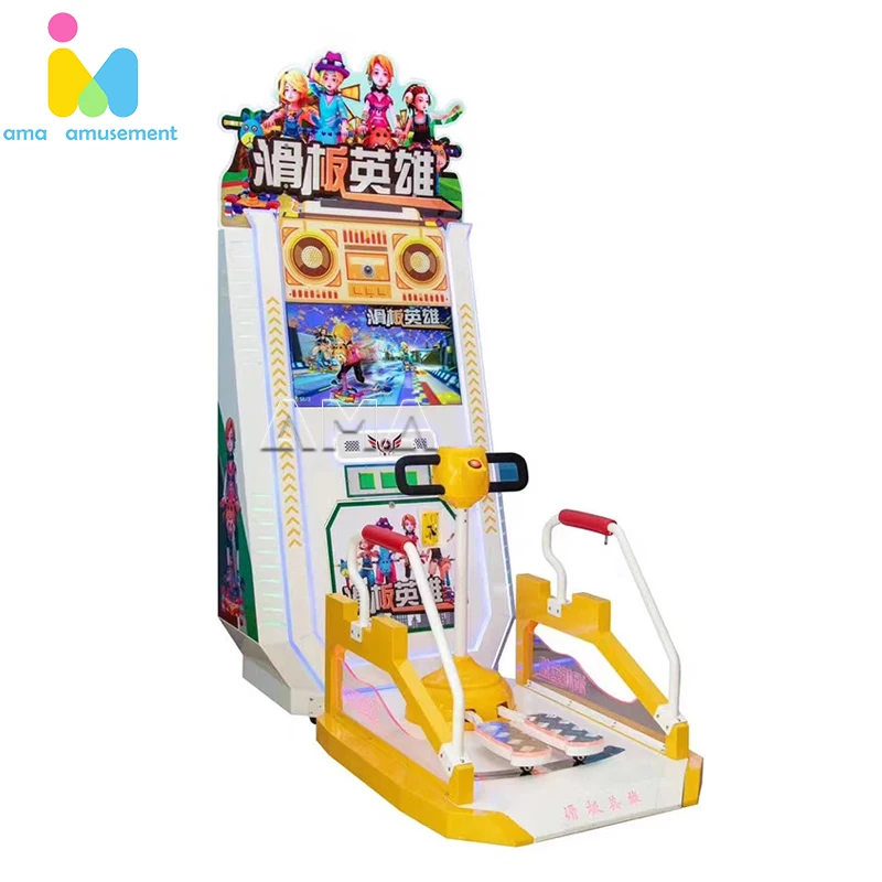 AMA Coin-operated Kids Lottery Machine Skate Board USA Racing Car All Games Arcade Game Machine