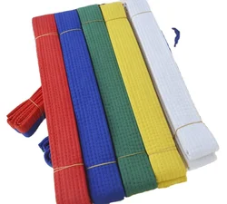 Custom multicolor martial arts master belts karate judo aikido taekwondo belt