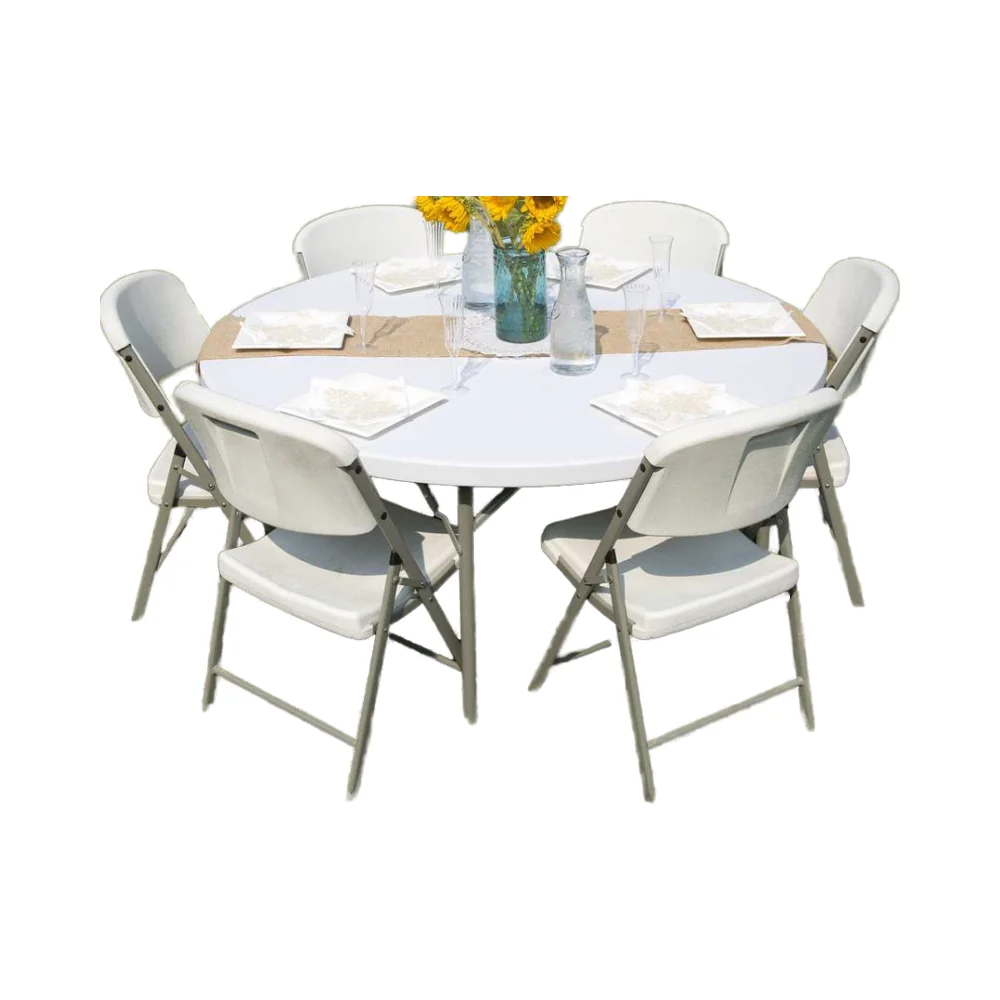 Modern Outdoor Folding Plastic Picnic Table HDPE and Steel with Living Room Kitchen Dining and Outdoor Furniture Applications