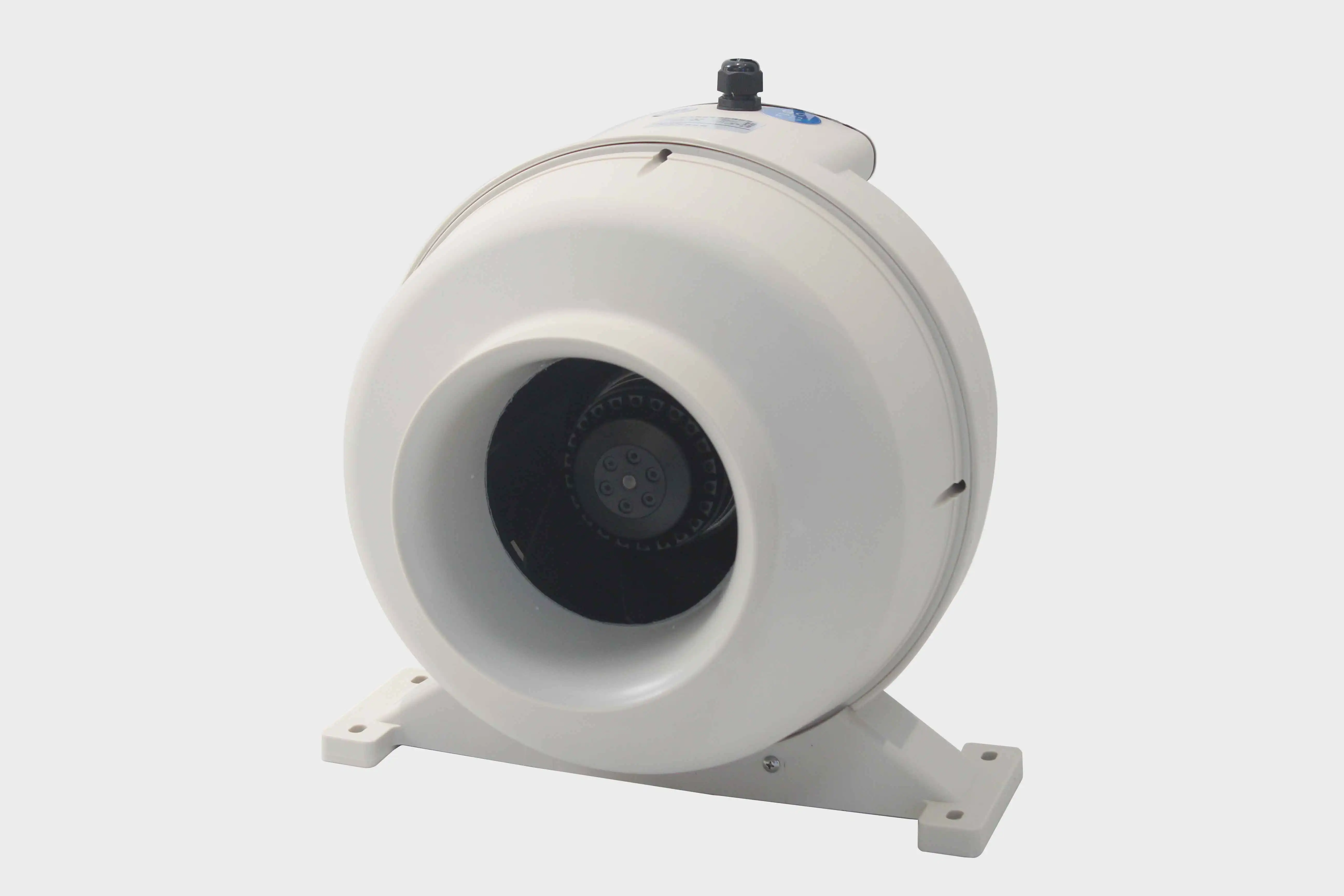 New model 200mm  reversible in line  duct fan with plastic material used in hydroponics