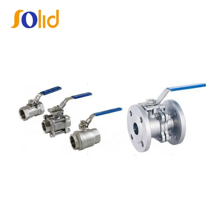 Class150 Material SS304 SS316 SS316L CF8 WCB Stainless Steel 2PC Flange End Ball Valve