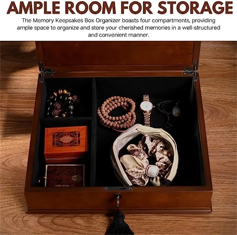 Custom Memory and Treasure Box Large Photo Album CD DVD USB Wooden Storage Box