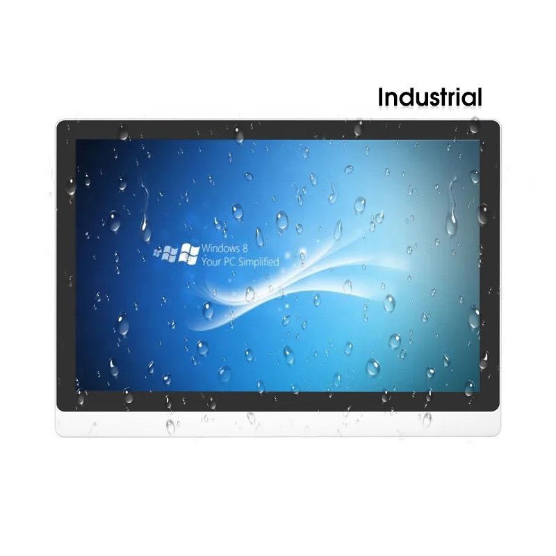 TouchThink 19 21,5 Дюймов ip65 водонепроницаемый плоский Процессор i3 i5 i7 win7 Настольный vesa rs232 промышленный все в одном ПК