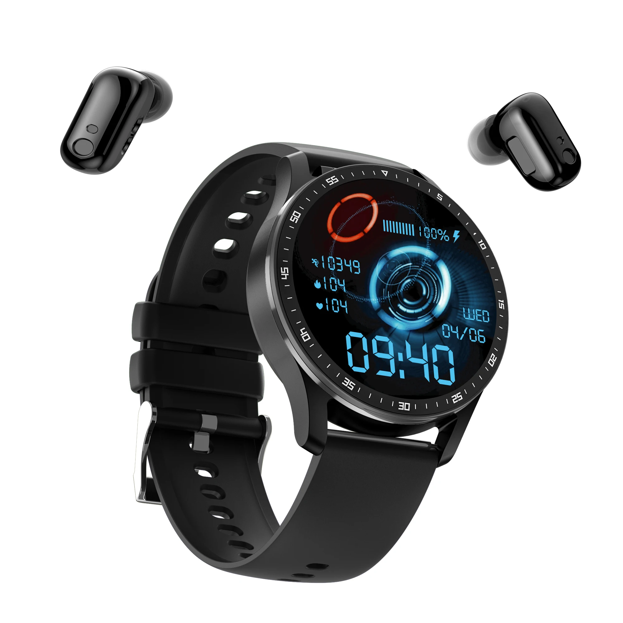 2022 New 2 In 1 Round Touch X7 Smartwatch Earphone Wireless Reloj Smart Watch With Earbud Earphone