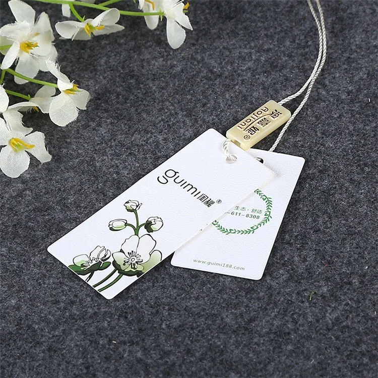 Printing embossed foiled  fashion style  custom logo hangtag paper tag for clothing/garment