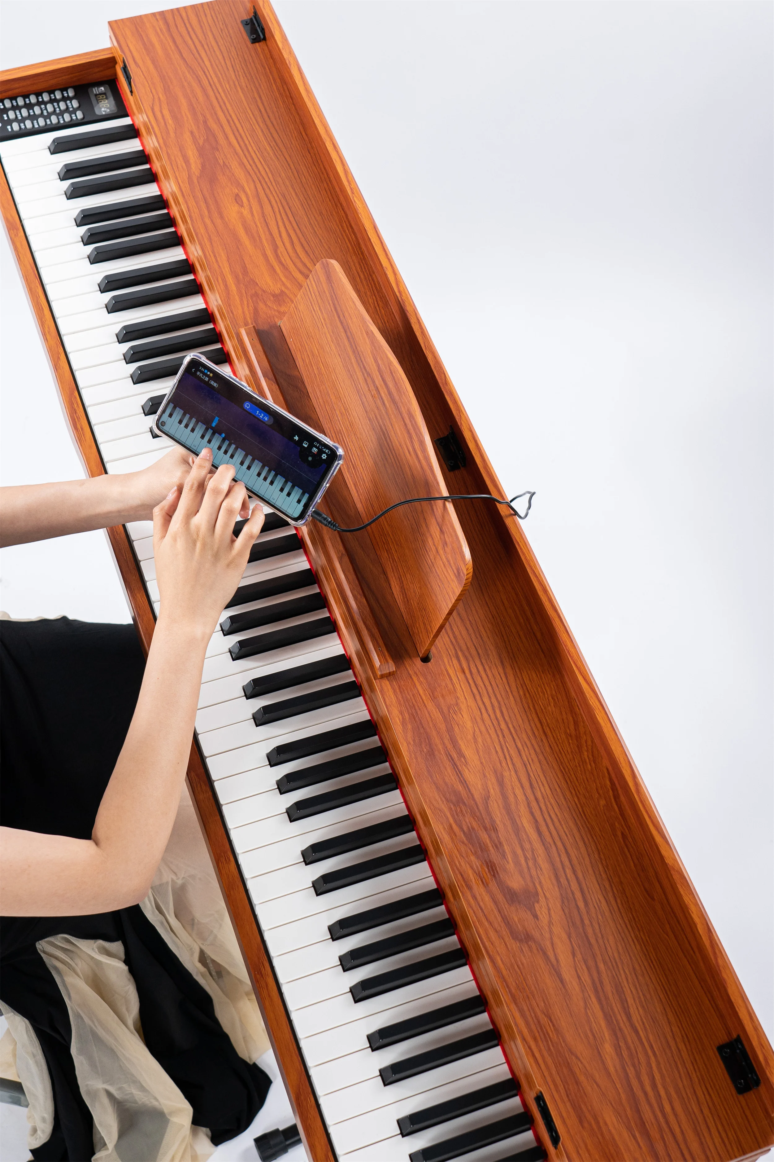 Badu music weighted piano 88-keys wooden digital piano beginners musical instruments Piano with hammer action for sale
