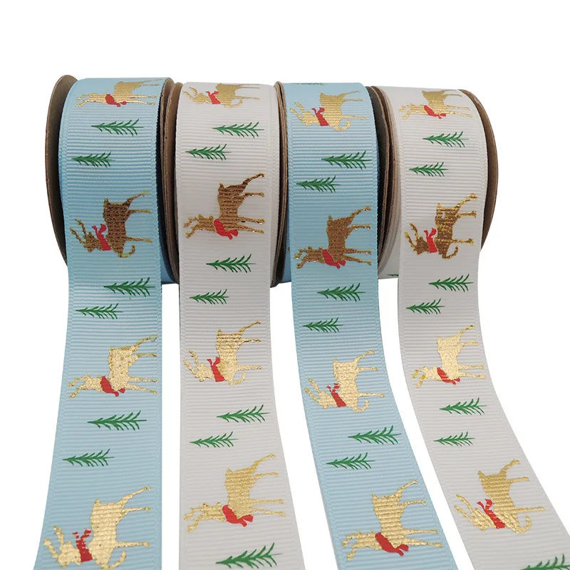 10cm white decorative wired christmas bow ribbons roll by the yard christmas for bowknot headwear