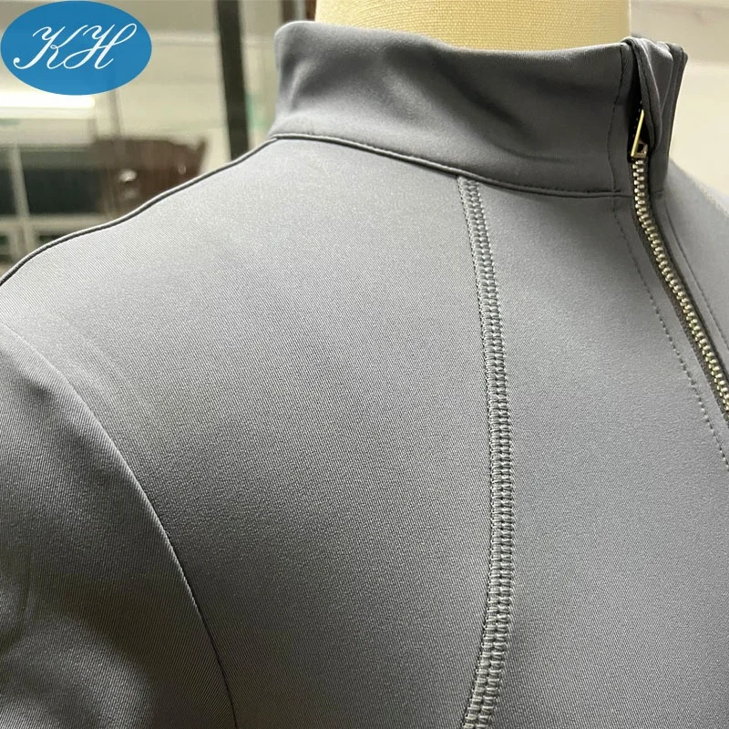 STOCK WOMEN EQUESTRIAN TOPS SHORT SLEEVE STRETCH SUN SHIRTS WHOLESALE LADY HORSE RIDING BASE LAYER