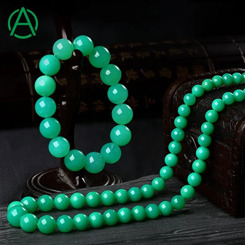 ArthurGem Genuine Top Quality Australian Jade Gemstone Bracelet Natural Healing Stone Australian Jade Bracelets for Women Men
