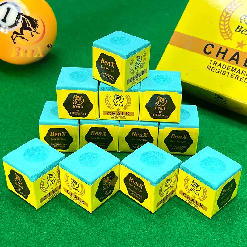 BenX Billiard Chalk A Grade Customized Chalk Multi-color Pool Chalk Power