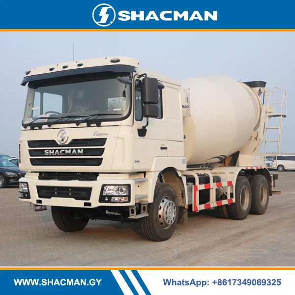 New Shacman F3000 6x4 Euro2 340Hp Cement Mixer Truck