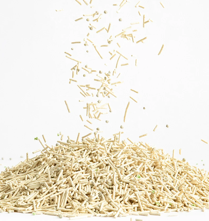 Professional Supply Bar-Type Cylindrical pet safe tofo cat litter tapioca/ cassava