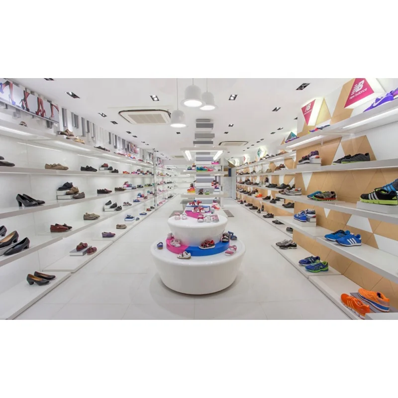 LUX Customized Long Lifetime Shoes Fitout,Shoes Shop Furniture,Store Display For Booth