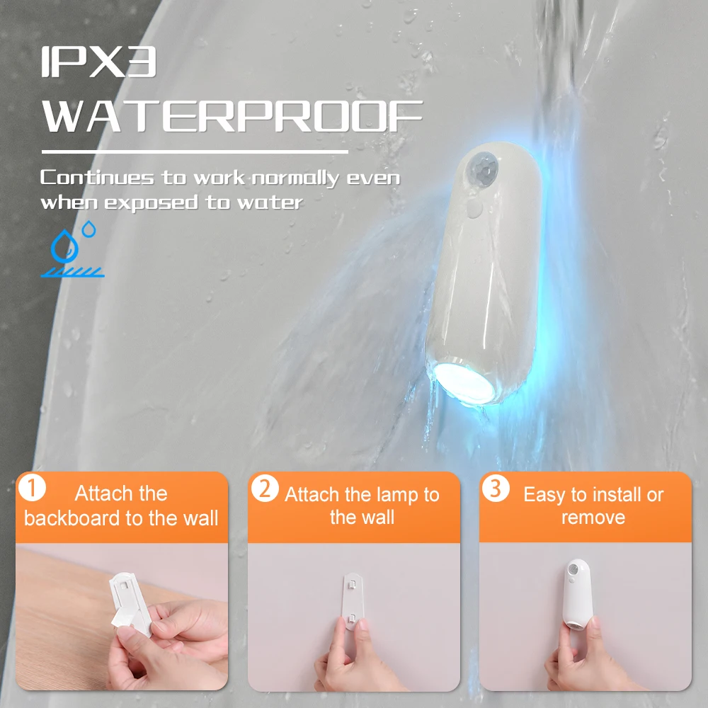 New Product Ideas 2024 Smart Rechargeable Toilet Motion Sensor Night Lights Led Seat Bowl Lamp For Home Bathroom