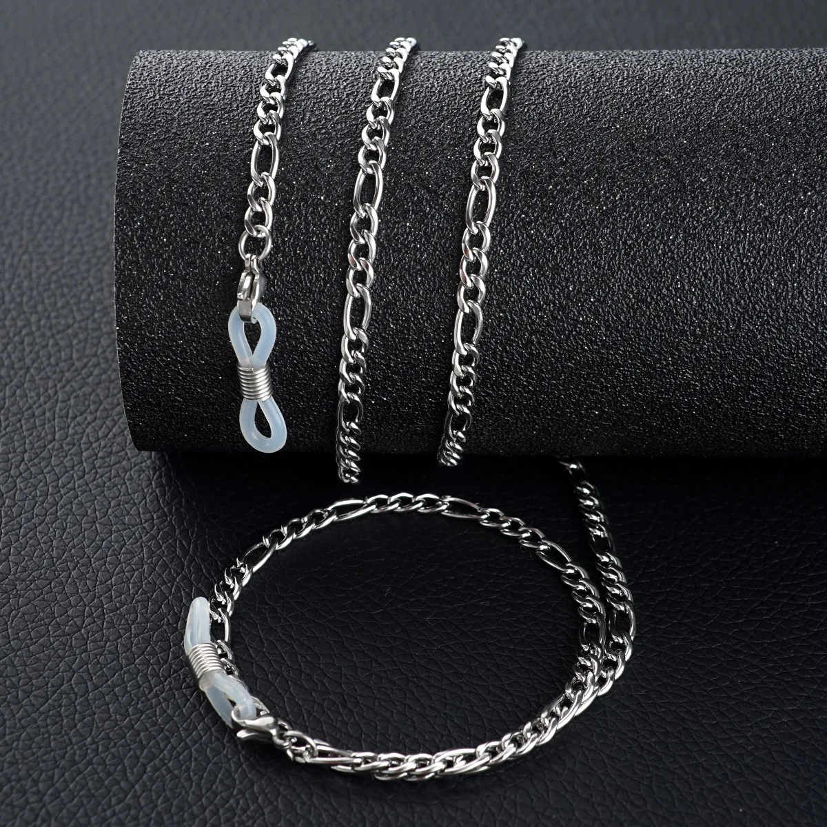 Gold Sunglasses Lanyard Retainer Strap for Men and Women Silver Beaded Glasses Sunglasses Eyeglass Chain