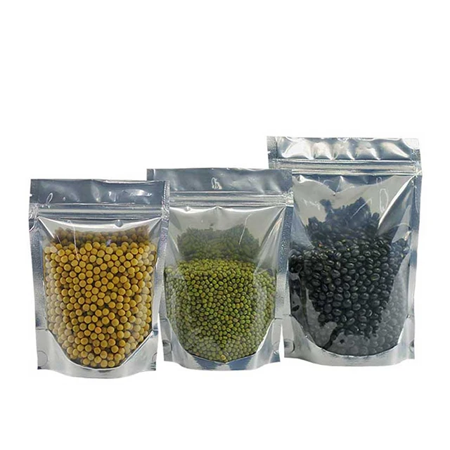 
Stand Up Bag For Dry Food Or Cookie Snack Packaging Smell Proof Foil Zipper Bags 
