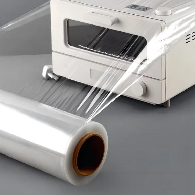 Factory Price Plastic Packaging Stretch Film 50cm*250m*22um PE Wrap for Pallet Wrapping Painting Business & Shopping