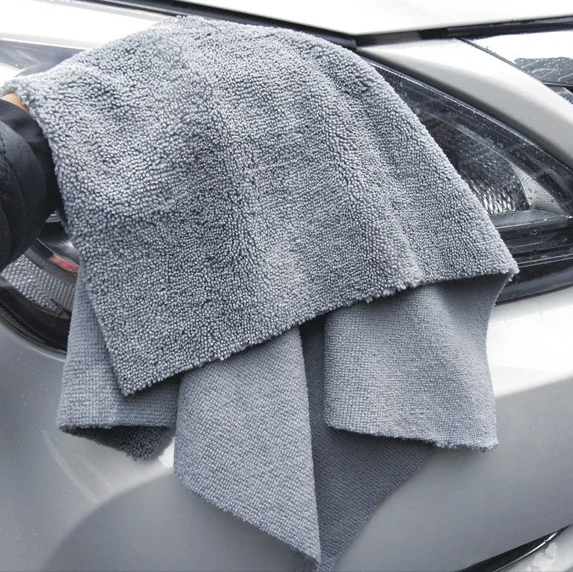 380gsm 40x40 ultrasonic car polish edgeless microfiber towel