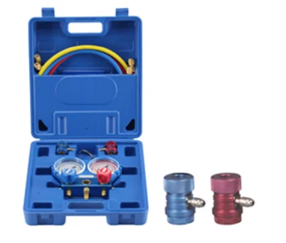 Refrigeration Manifold Pressure  Dual Gauge VMG-2-R410A-B as refrigerant tool