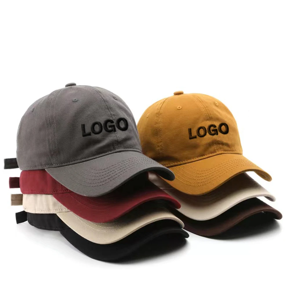 50 Colours Bulk Wholesale 100% Cotton Soft Baseball Cap Wholesale 6 Panel Plain Unstructured Embroidery Custom Blank Dad Hat