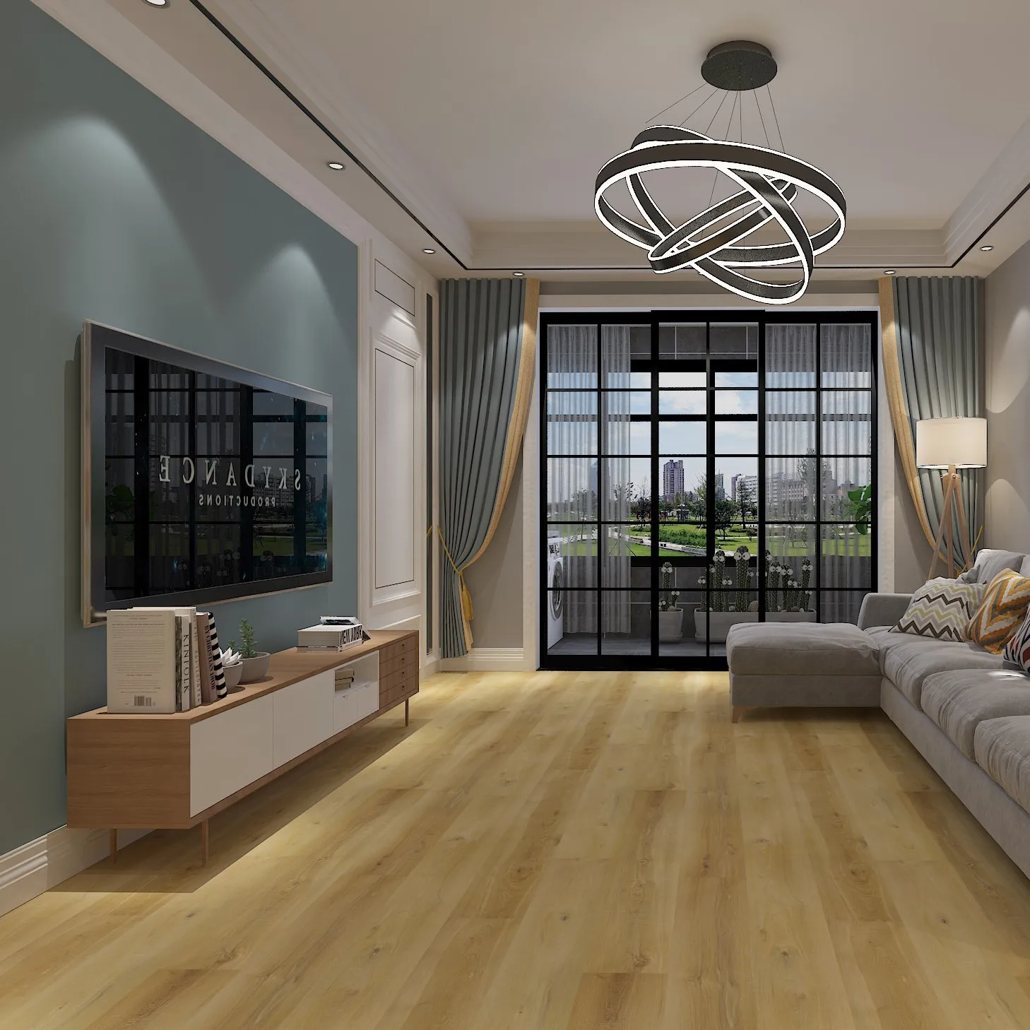 
Vinyl Tile Spc Dryback Click Wide Waterproof Indoor Flooring 