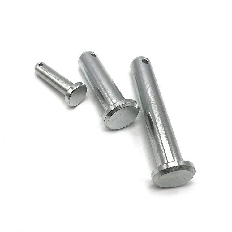 China wholesale price CNC 6mm 24mm high tensile clevis lock pin hole adjustable with head stainless steel clevis pin