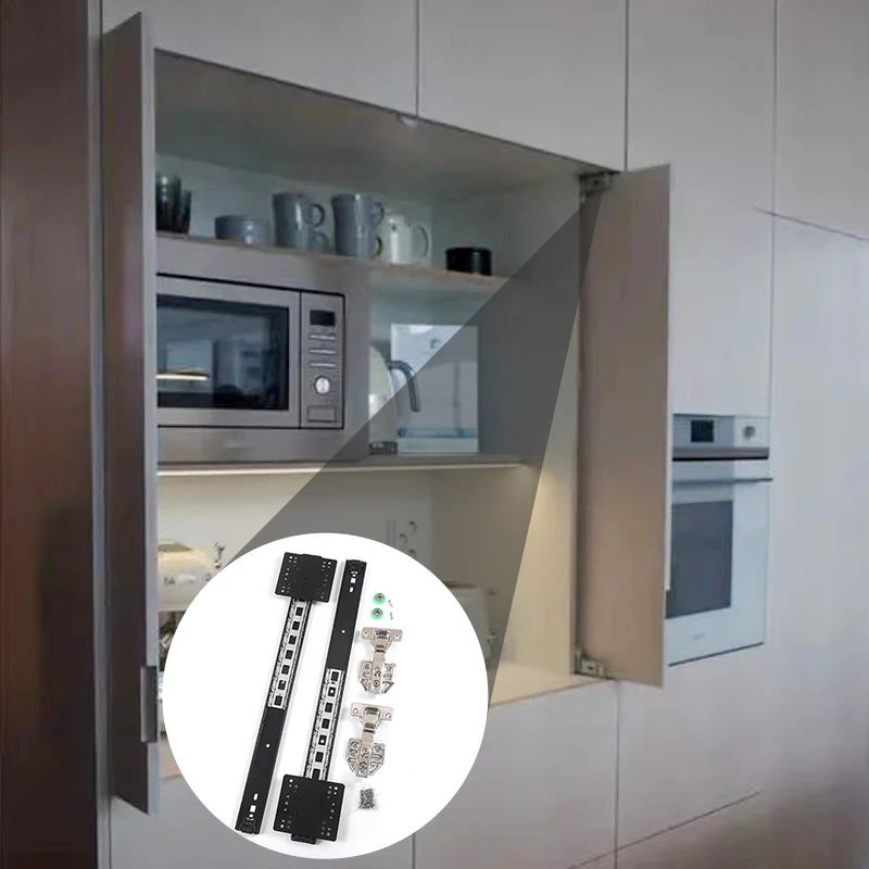 Hardware Hot Sale Wooden Heavy Duty Cold Rolled Steel Sliding TV Cabinet Drawer Runners Pocket Door Slide System For Kitchen