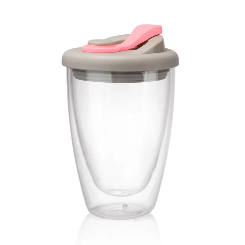 350ml 450ml Glass Coffee or Tea Mugs Double Wall Thermo Cups for Espresso Latte Cappuccino